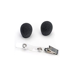 Shure RK318WS, Black Foam Windscreens and Clothing Clip