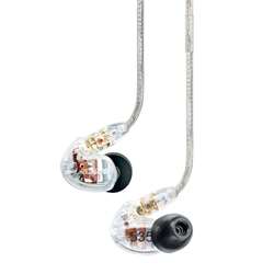 Shure SE535-CL, Sound Isolating Triple Driver Earphone with Detachable Cable (Clear)