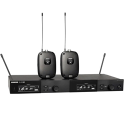 Shure SLXD14D-H55, Dual Combo System with (2) SLXD1 Bodypacks and SLXD4D Receiver