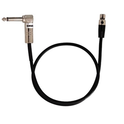 Shure WA304, 2' Instrument Cable, 4-Pin Mini Connector TA4F with Right-Angle 1/4" Connector