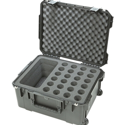 SKB 3i-2015-MC24, iSeries Injection Molded Case w/Foam for 24 mics