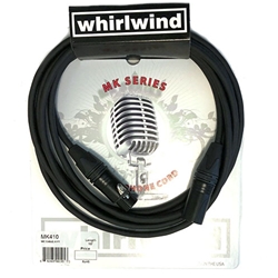 Whirlwind MK410, Cable - Microphone, 10'